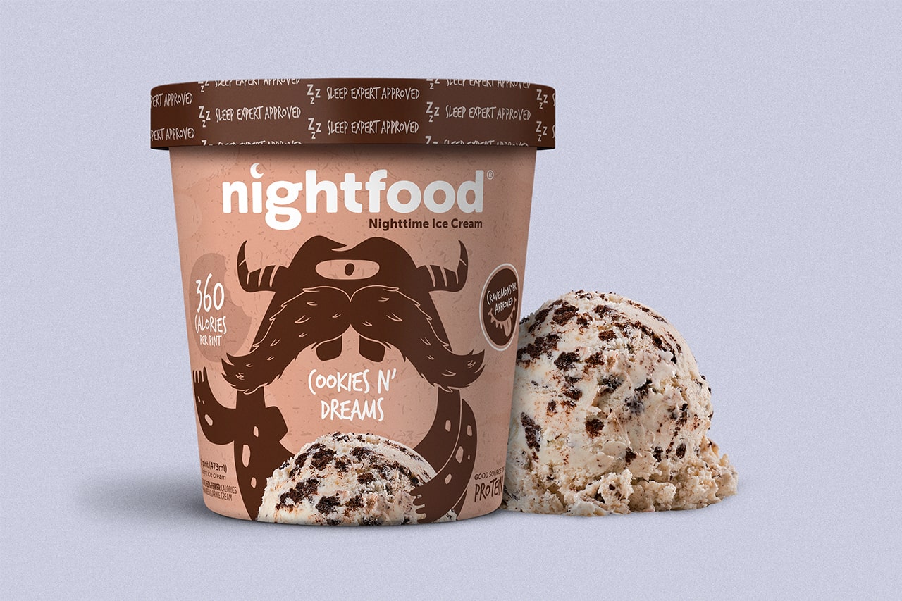 Nightfood Ice Cream - Packaging - Cookies n' Dreams