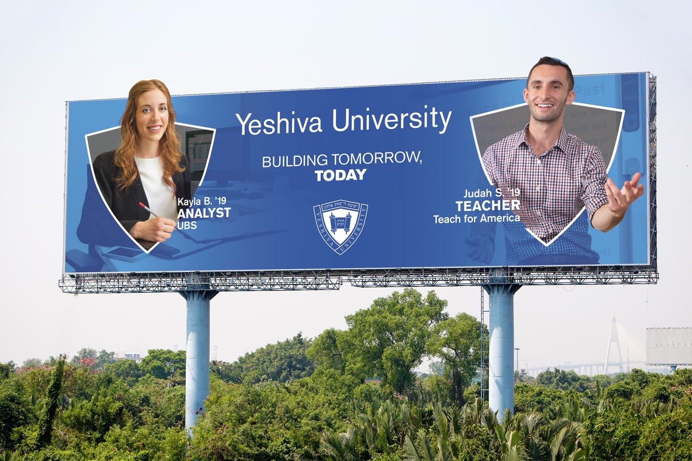Yeshiva University - Shield Campaign Billboard